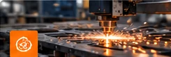 Illustrative industrial metal cutting operation